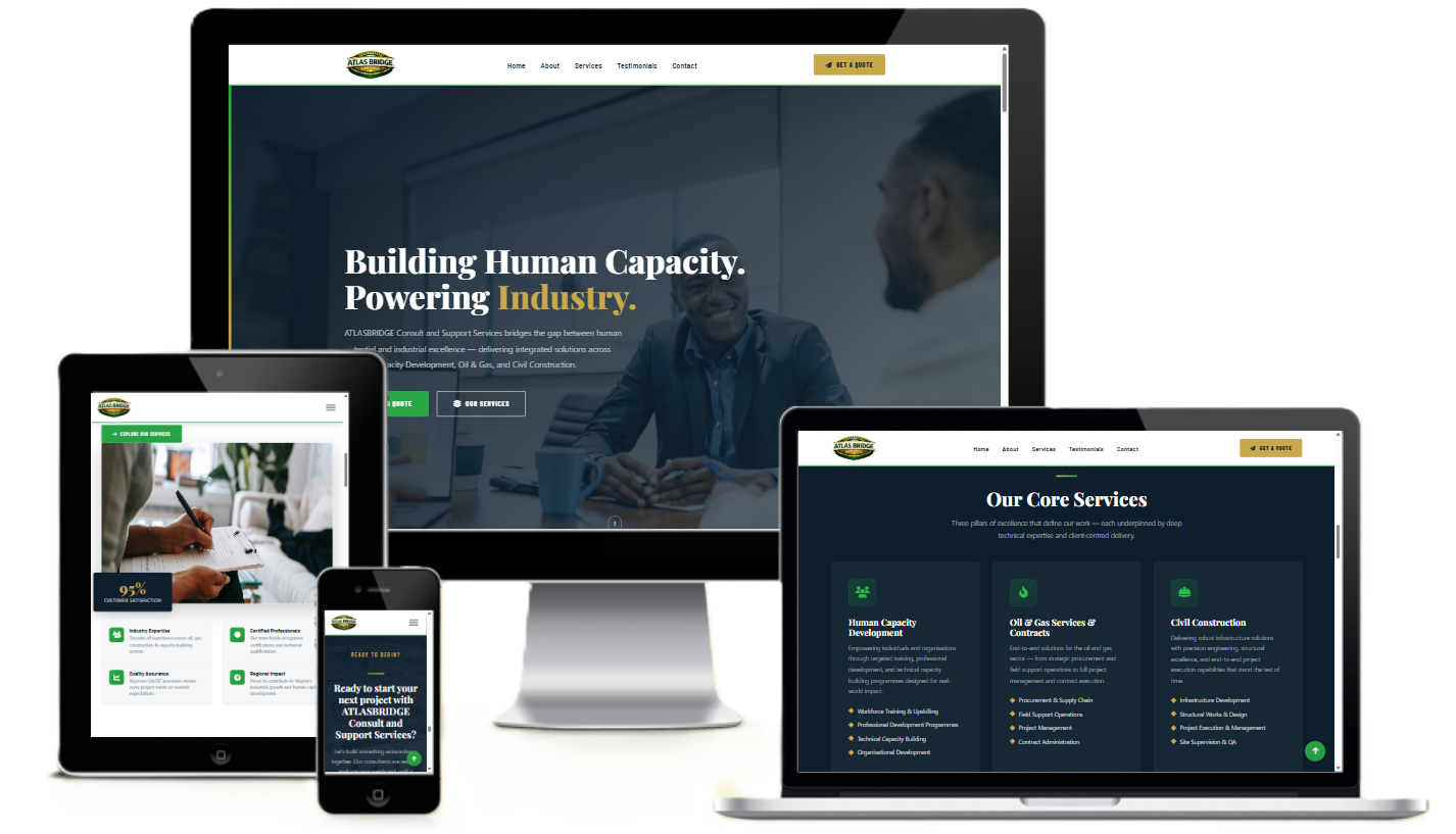 AtlasBridge Consult website