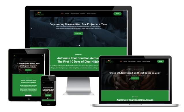 Sadaqah Network website